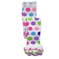 thumbnail image 1 of Jefferies Socks Girls Footless Dot & Stripe Ruffle Tights 1 Pair Pack, 1 of 5