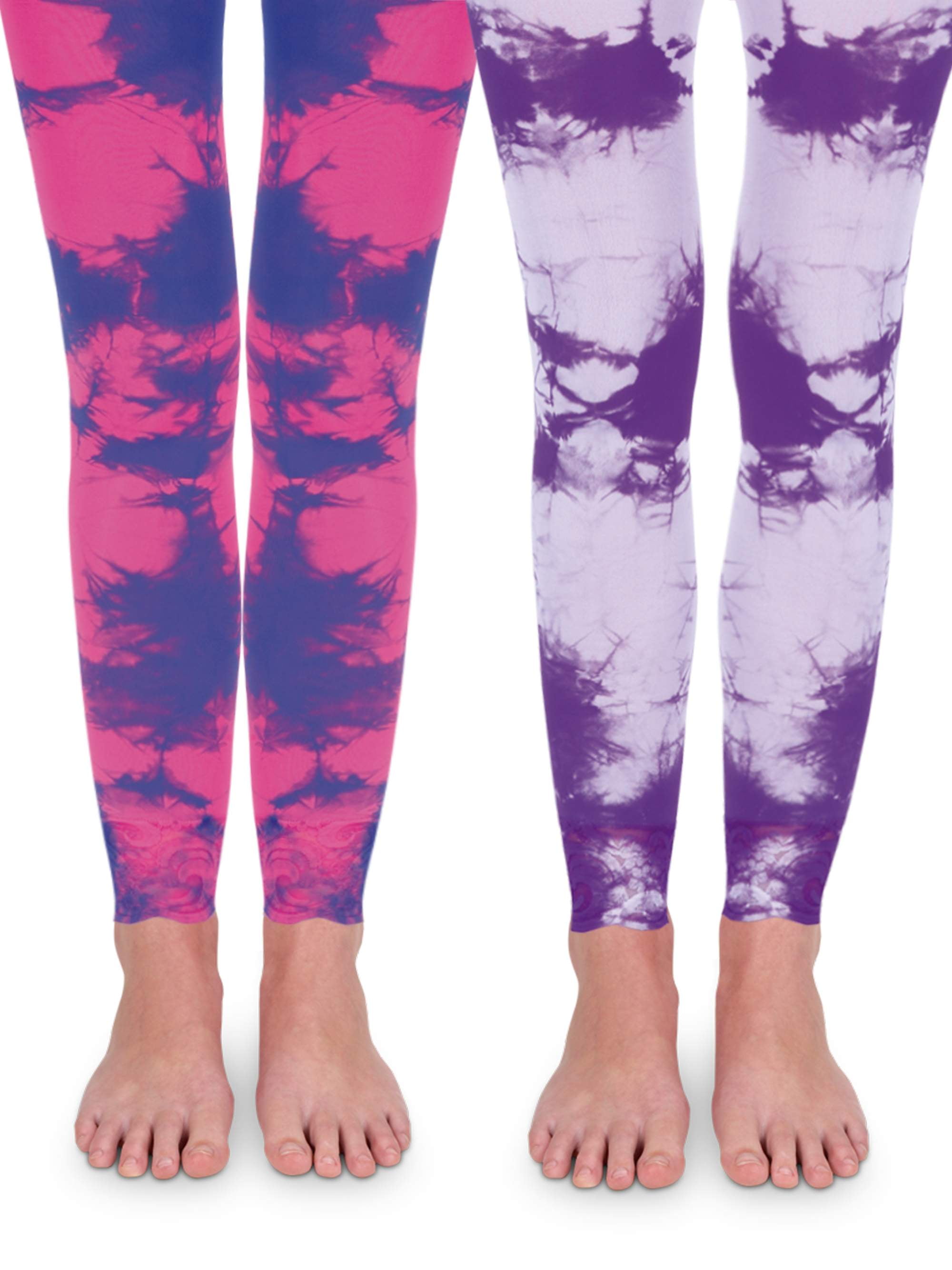 Jefferies Socks Girls Footless Lace Tights 2-Pack, Sizes XS-L