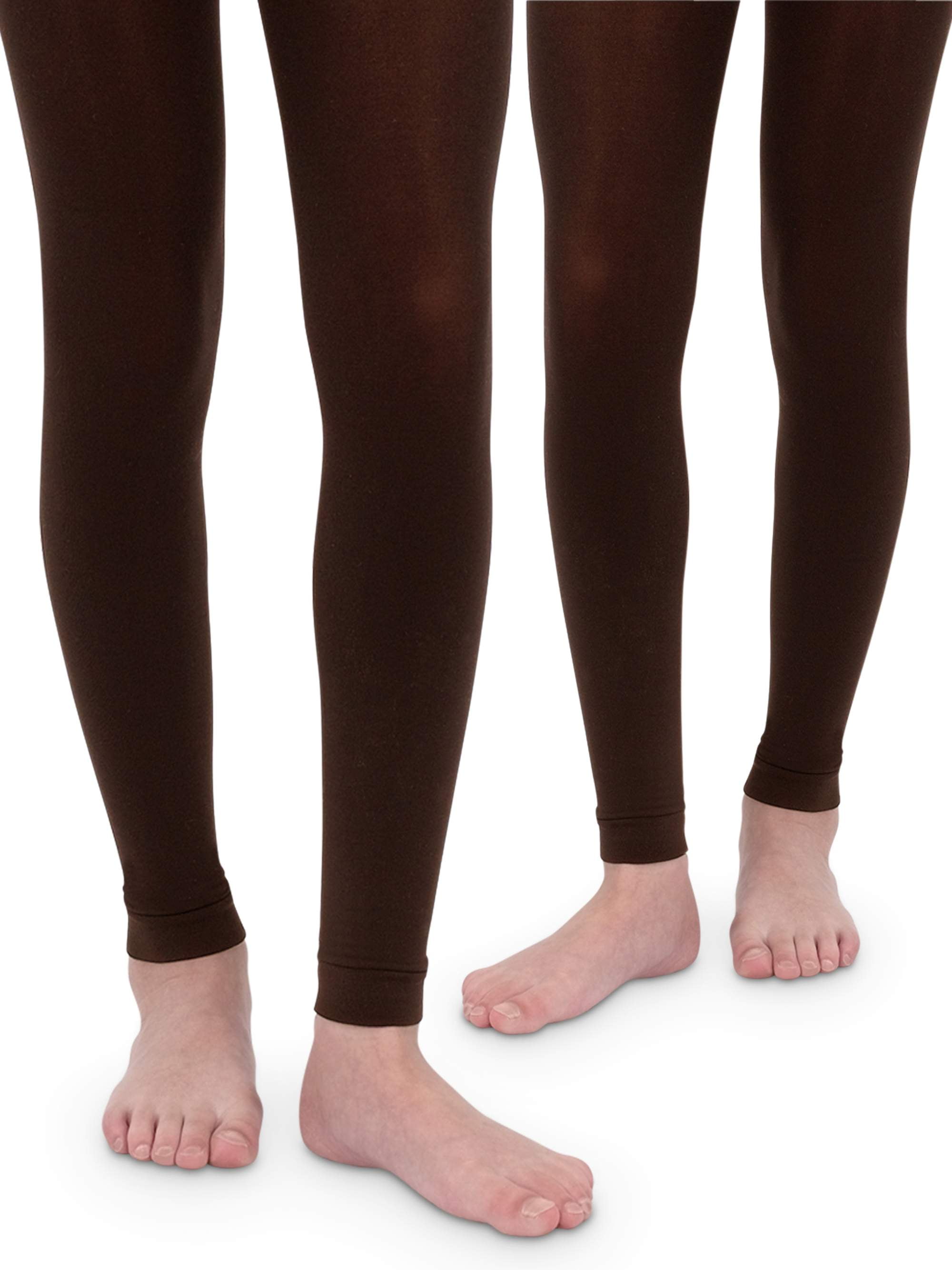 Jefferies Socks Girls Footless Tights 2-Pack, Sizes XS-L