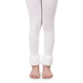 thumbnail image 1 of Jefferies Socks Girls Fur Cuffed Footless Tights 1 Pair Pack, 1 of 2