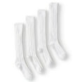 thumbnail image 1 of Jefferies Socks Girls Knee High Cable Knit Acrylic School Socks 4-Pack, Sizes 4-14, 1 of 5