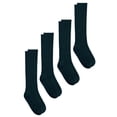 thumbnail image 1 of Jefferies Socks Girls Knee High Cable Knit Acrylic School Socks 4-Pack, Sizes 4-14, 1 of 4