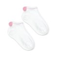 thumbnail image 1 of Jefferies Socks Girls Low Cut Pom Pom Socks 2-Pack, Sizes XS-M, 1 of 2