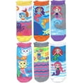 thumbnail image 1 of Jefferies Socks Girls Mermaid Pattern Fashion Crew Socks 6 Pack, 1 of 7