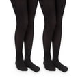 thumbnail image 1 of Jefferies Socks Girls Microfiber Nylon Tights 2-Pack, Sizes S-L, 1 of 2