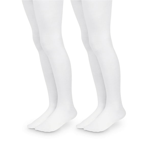 Jefferies Socks Girls Microfiber Nylon Tights 2-Pack, Sizes S-L