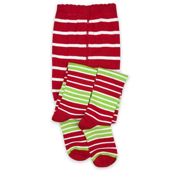 Jefferies Socks Girls Multi Stripe Cotton Holiday Tights 1 Pack