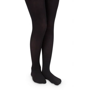 Jefferies Socks Girls Nylon Microfiber Smooth Classic Tights 1 Pair Pack