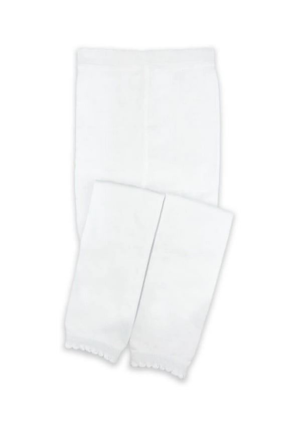 Girls Pima Cotton Classic Scalloped Footless Tights 1 Pair Pack