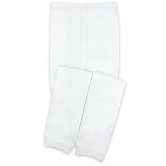 Jefferies Socks Girls Pima Cotton Classic Scalloped Footless Tights 1 Pair Pack