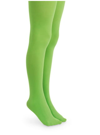 Women`s Legs and Feet in Tights: Legs and Feet in Green Tights 18