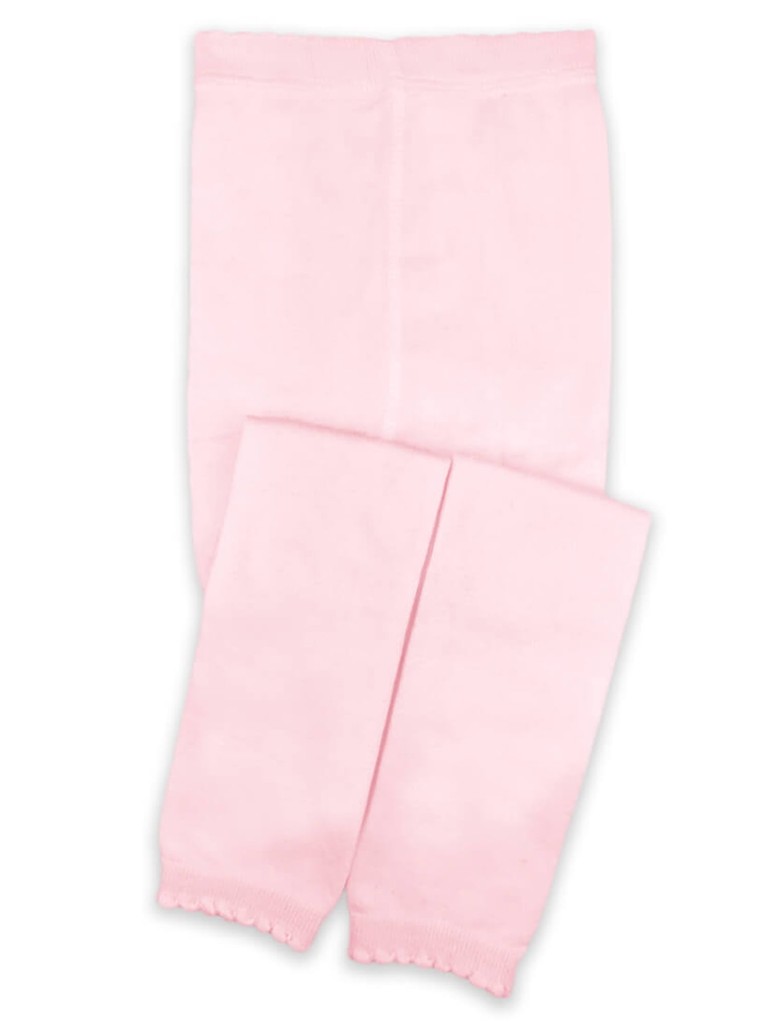 Jefferies Socks Girls Scallop Cotton Footless Tights 1-Pack, Sizes S-L