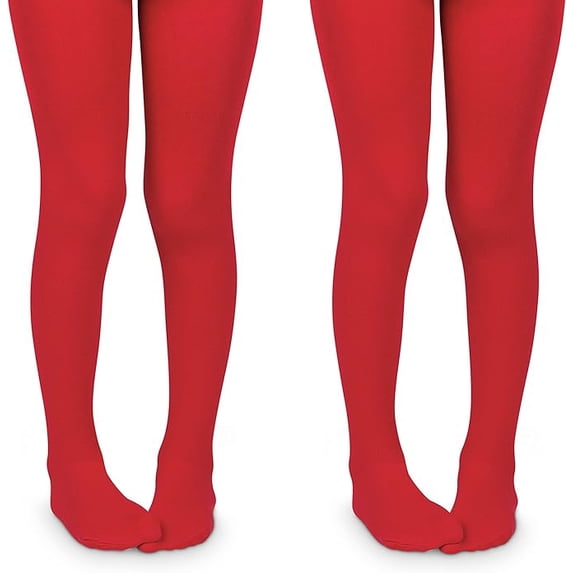 Jefferies Socks Girls School Uniform Dance Ultra Soft Microfiber Tights 2 Pair Pack