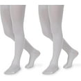 thumbnail image 1 of Jefferies Socks Girls School Uniform Dance Ultra Soft Microfiber Tights 2 Pair Pack, 1 of 4