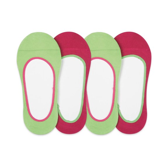 Jefferies Socks Girls Seamless Smooth Toe Cotton Footie Liner Socks 2 Pair Pack