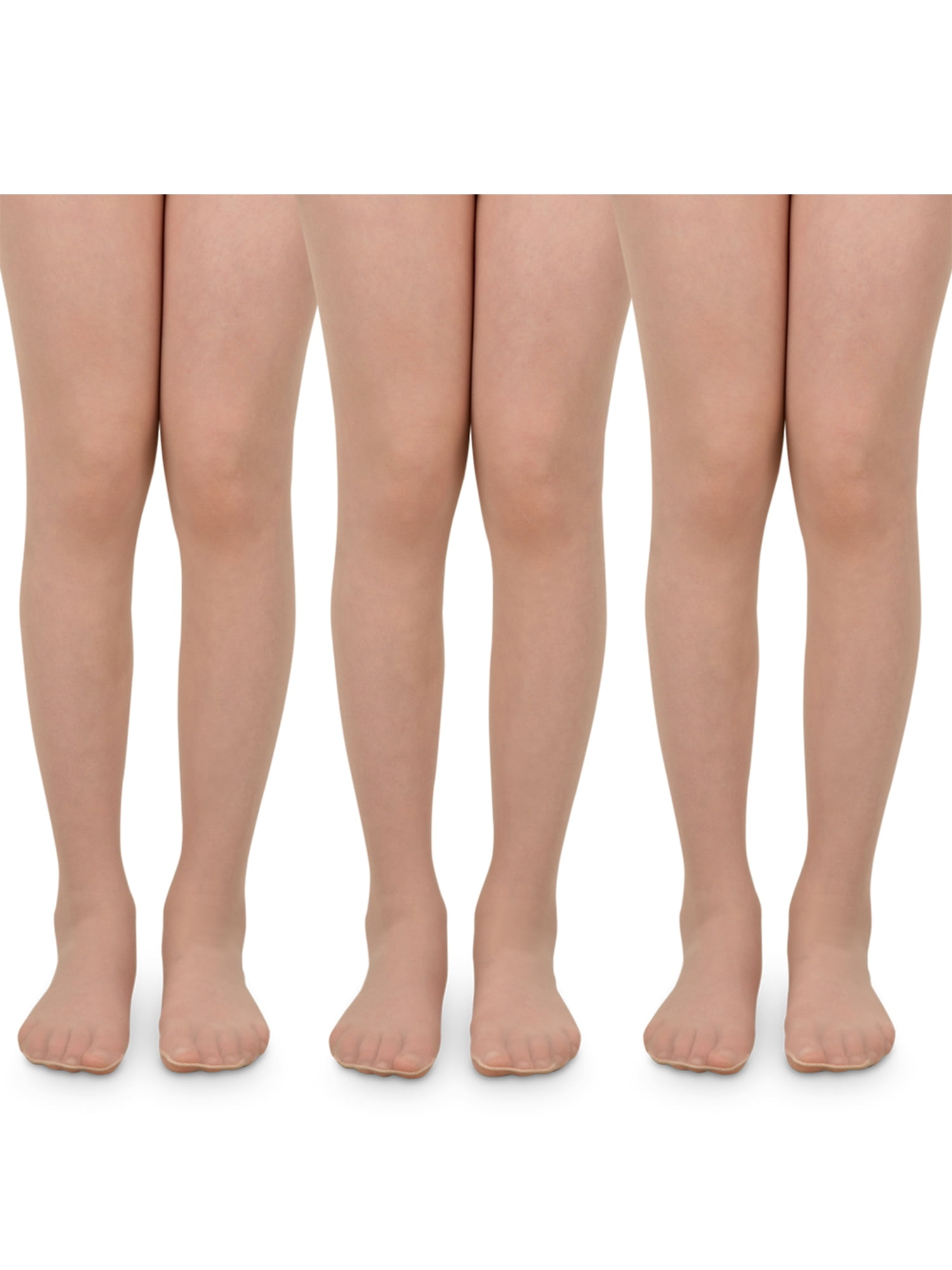 Jefferies Socks Girls Sheer Pantyhose 3-Pack, Sizes XS-L