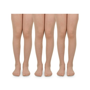 Jefferies Socks Girls Sheer Pantyhose 3-Pack, Sizes XS-L