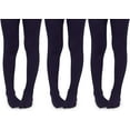 thumbnail image 1 of Jefferies Socks Girls Smooth Microfiber Nylon School Uniform Tights 3 Pair Pack, 1 of 4