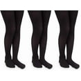 thumbnail image 1 of Jefferies Socks Girls Smooth Microfiber Nylon School Uniform Tights 3 Pair Pack, 1 of 4