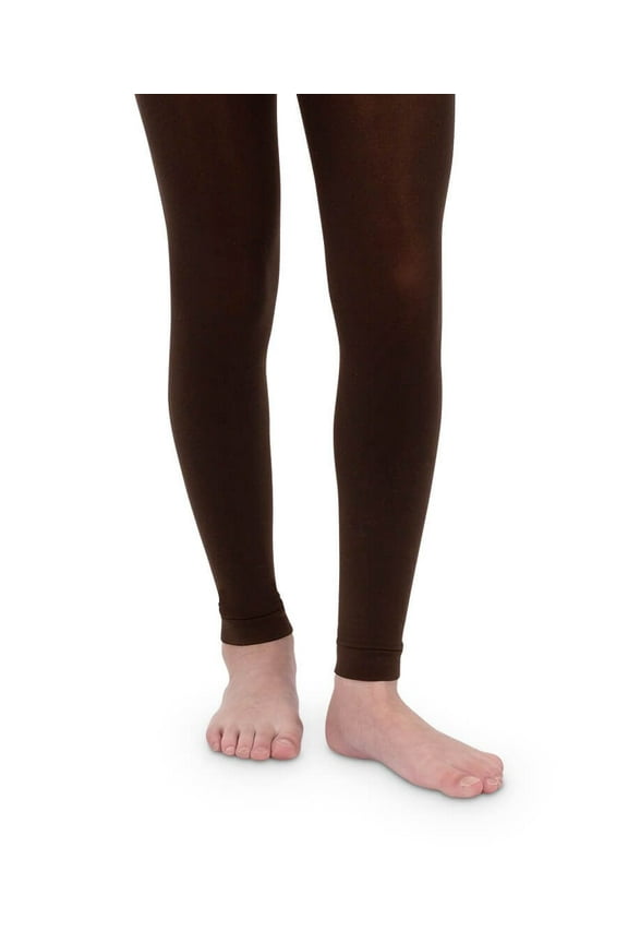 Girls Smooth Nylon Footless Legging Tights 1 Pack