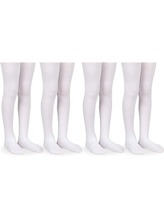 Girls Smooth Nylon Microfiber School Uniform Dress Tights 4 Pair Pack