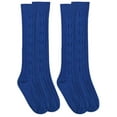 thumbnail image 1 of Jefferies Socks Girls Socks, 2 Pack Fashion Cable Knit Knee High Sizes Toddler and XS - M, 1 of 4