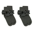 thumbnail image 1 of Jefferies Socks Girls Socks, 2 Pair Misty Ruffle Turn Cuff Cotton Socks (Little Girls & Big Girls), 1 of 5