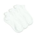 thumbnail image 1 of Jefferies Socks Girls Socks, 3 Pair Pom Pom Low Cut Ankle Smooth Toe Seam Cotton Socks (Little Girls & Big Girls), 1 of 4