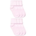 thumbnail image 1 of Jefferies Socks Girls Socks, 6 Pairs Pink Classic Cotton Turn Cuff (Little Girls & Big Girls), 1 of 2