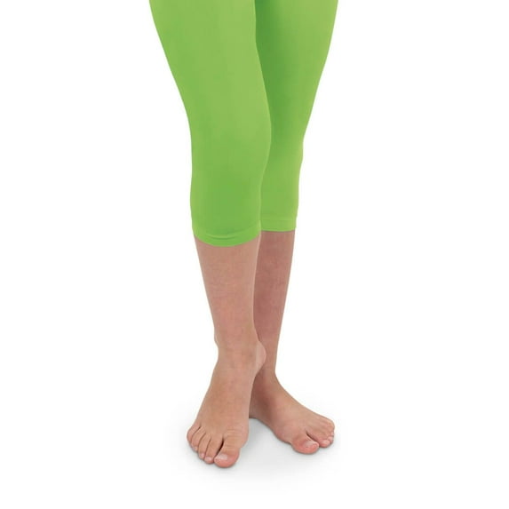 Jefferies Socks Girls Solid Pima Cotton Crop Capri Leggings 1 Pair Pack