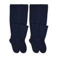 thumbnail image 1 of Jefferies Socks Girls Tights, 2 Pack Cable Knit Stockings, Sizes S-L, 1 of 3