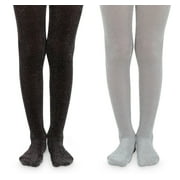Jefferies Socks Girls Tights, 2 Pack Sparkle Glitter Nylon Lurex Dress Stockings (Little Girls & Big Girls)