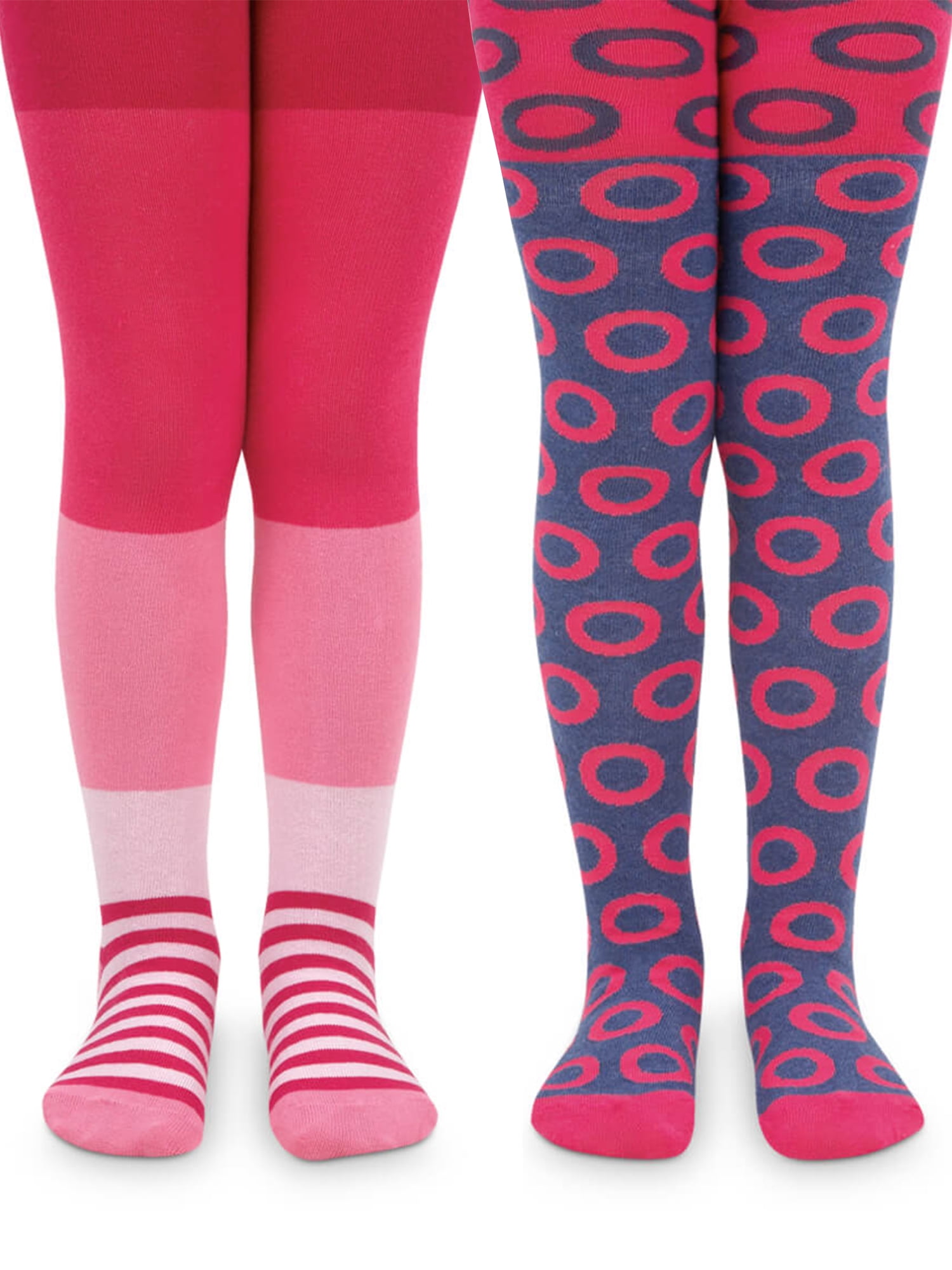 Jefferies Socks Girls Cotton Wide Stripe Tights 1 Pair