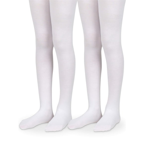 Jefferies Socks Girls Tights, 2 Pack Uniform Classic Stockings, Sizes S-L