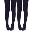 thumbnail image 1 of Jefferies Socks Girls Tights, 2 Pack Uniform Classic Stockings, Sizes S-L, 1 of 2