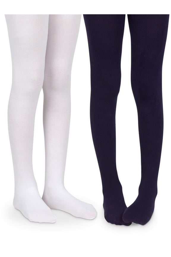 Girls Baby Ultra Soft Microfiber School Uniform Footed Tights 2 Pair Pack