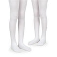 thumbnail image 1 of Jefferies Socks Girls Tights, 2 Pack Uniform Microfiber Nylon Stockings (Little Girls & Big Girls), 1 of 2