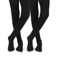 thumbnail image 1 of Jefferies Socks Girls Tights, 2 Pack Uniform Microfiber Nylon Stockings (Little Girls & Big Girls), 1 of 2