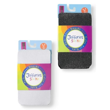 Jefferies Socks Girls Tights, 2 Pairs Sparkly (Little Girls & Big Girls)