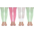 thumbnail image 1 of Jefferies Socks Girls Tights, 4 Pack Pattern Nylon Footless Bulk Variety Tights (Little Girls & Big Girls), 1 of 4