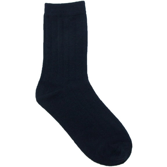 Jefferies Socks Kids' Cotton Ribbed Uniform Crew Socks