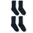 thumbnail image 1 of Jefferies Socks Kids Socks, 4 Pack School Uniform Crew Cotton Rib Socks Sizes 7 - 12, 1 of 3