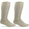 thumbnail image 1 of Jefferies Socks Mens Military Wool Blend Ribbed Tall Boot Socks 2 Pair Pack, 1 of 6