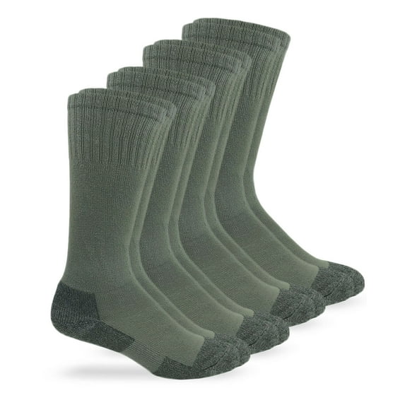 Jefferies Socks Mens Socks, Military Blister Guard Mohair Wool Combat Boot Crew Socks, 4 Pair