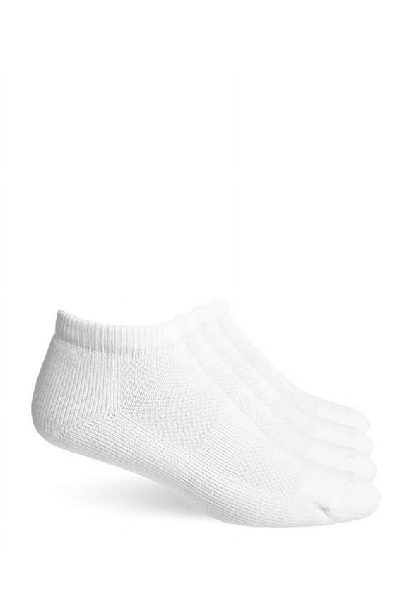 Mens Womens Sport Coolmax Cushion Low Cut No Show Socks 4 Pair Pack