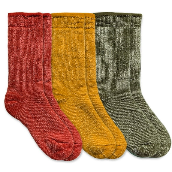 Jefferies Socks Mens Womens 50% Merino Wool Cushion Mid Calf Boot Sock 3 Pair Pack