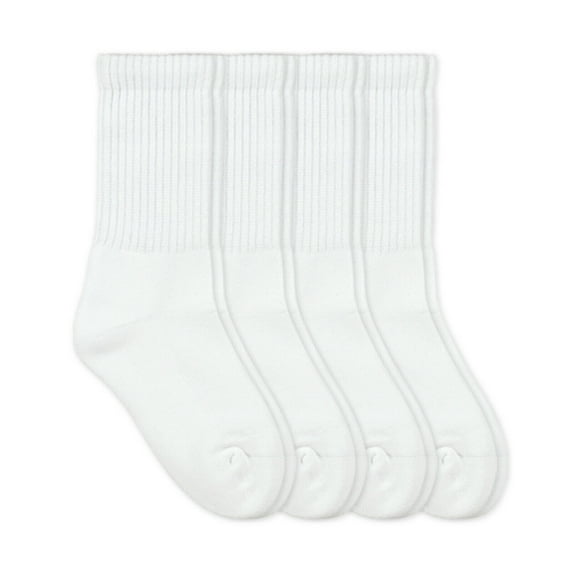 Jefferies Socks Mens Womens Military Ribbed Cushion Sport Athletic Crew Socks 4 Pack