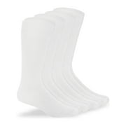 Jefferies Socks Microfiber Nylon Rib Mid Calf Dress Socks (Unisex), 4 Pack
