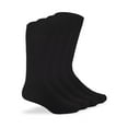 thumbnail image 1 of Jefferies Socks Microfiber Nylon Rib Mid Calf Dress Socks (Unisex), 4 Pack, 1 of 2