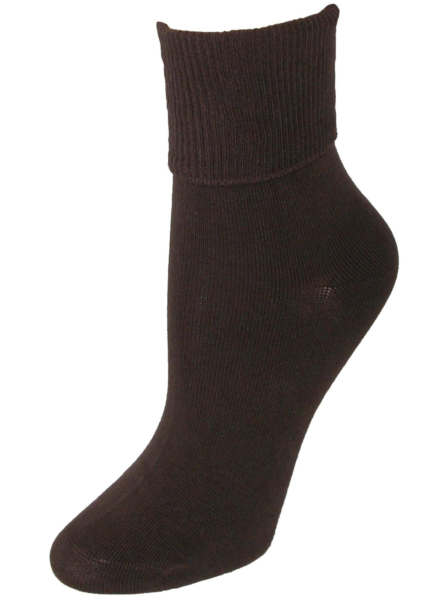 Jefferies Socks Organic Cotton Turn Cuff Socks (Women)